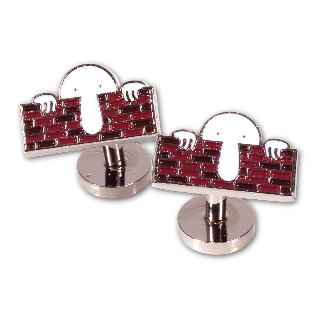 "Kilroy" Enameled Cuff Links by Soxfords