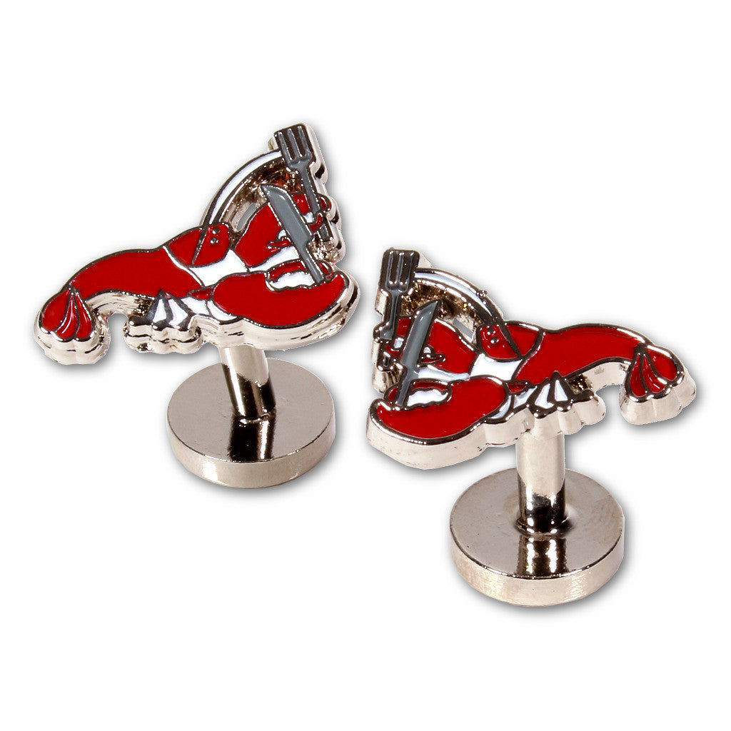  Lobster Enameled Cuff Links by Soxfords