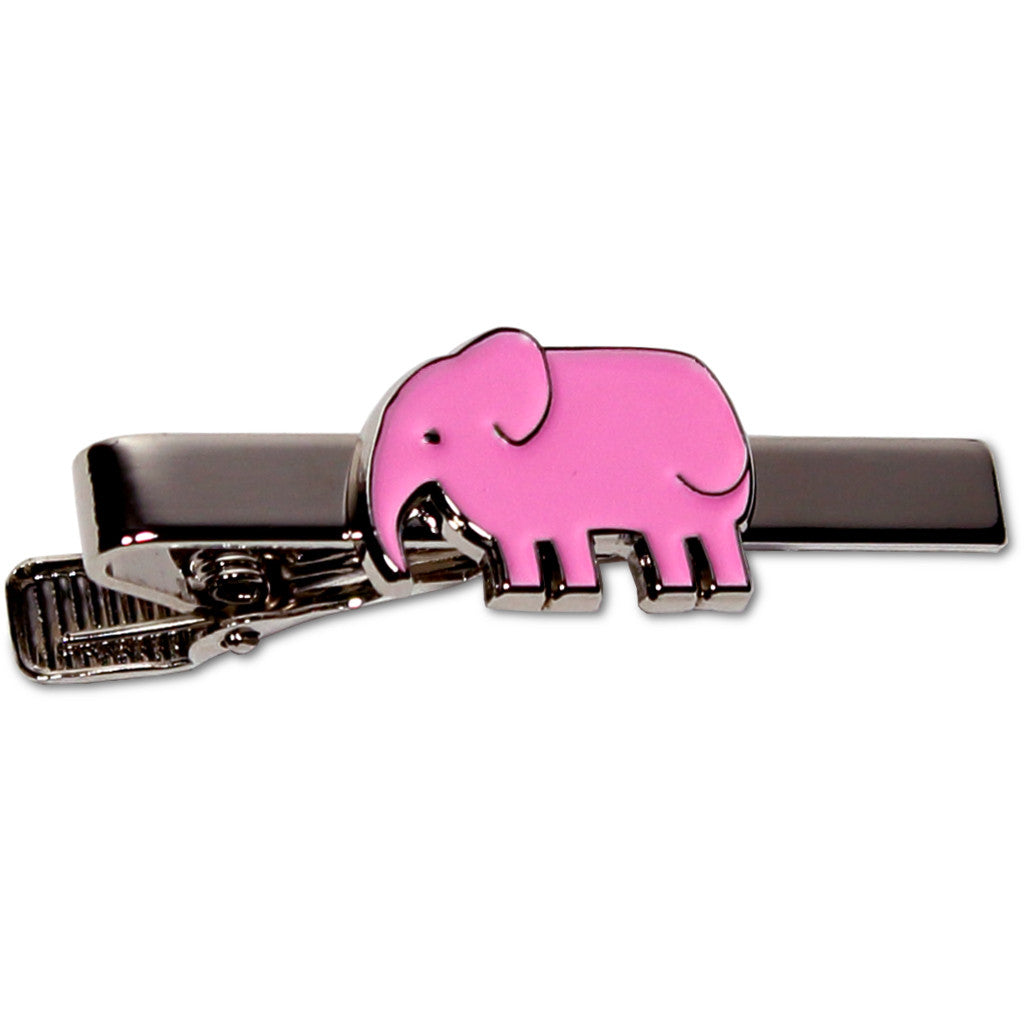 "Pink Elephant" Tie Bar by Soxfords