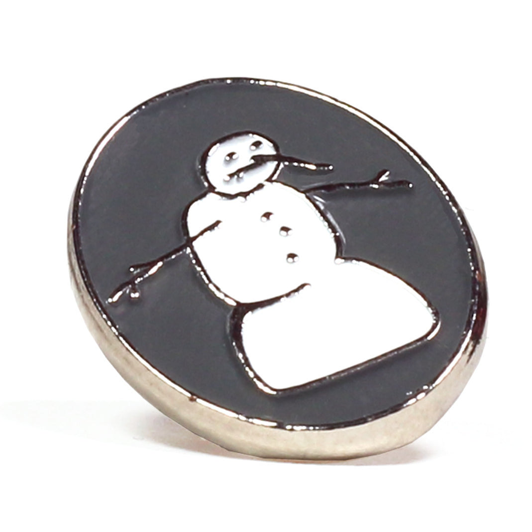 Snowman Enamel Pin