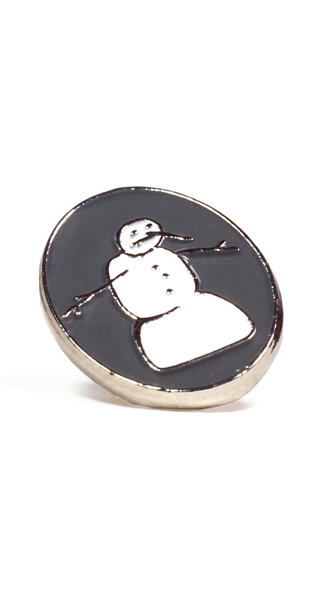 Snowman Enamel Pin