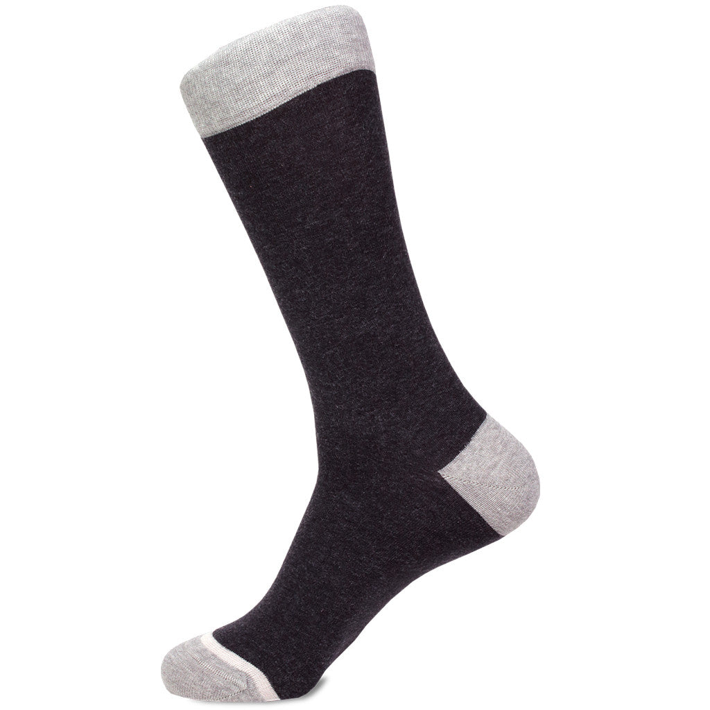 Dark Grey Pima Cotton Socks (Size Small)