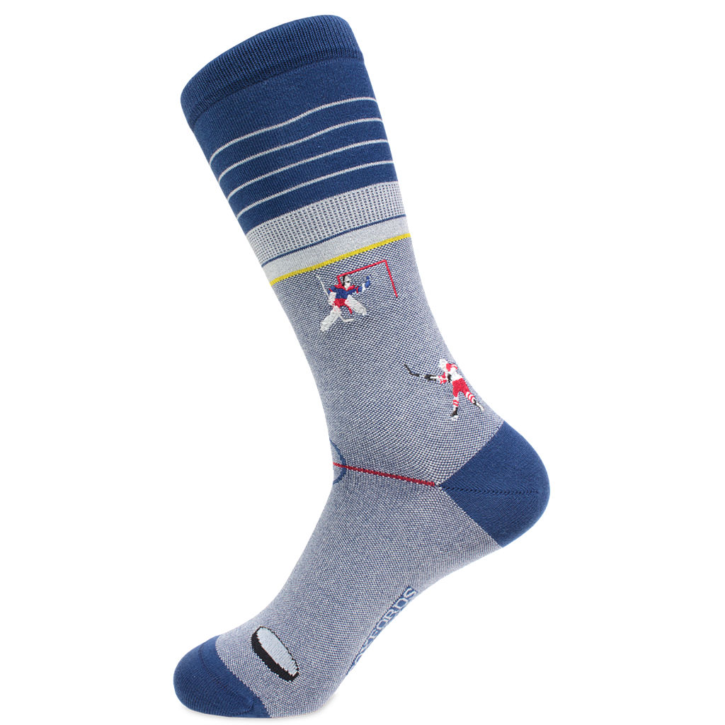 Ice Hockey Themed Pima Cotton Socks by Soxfords