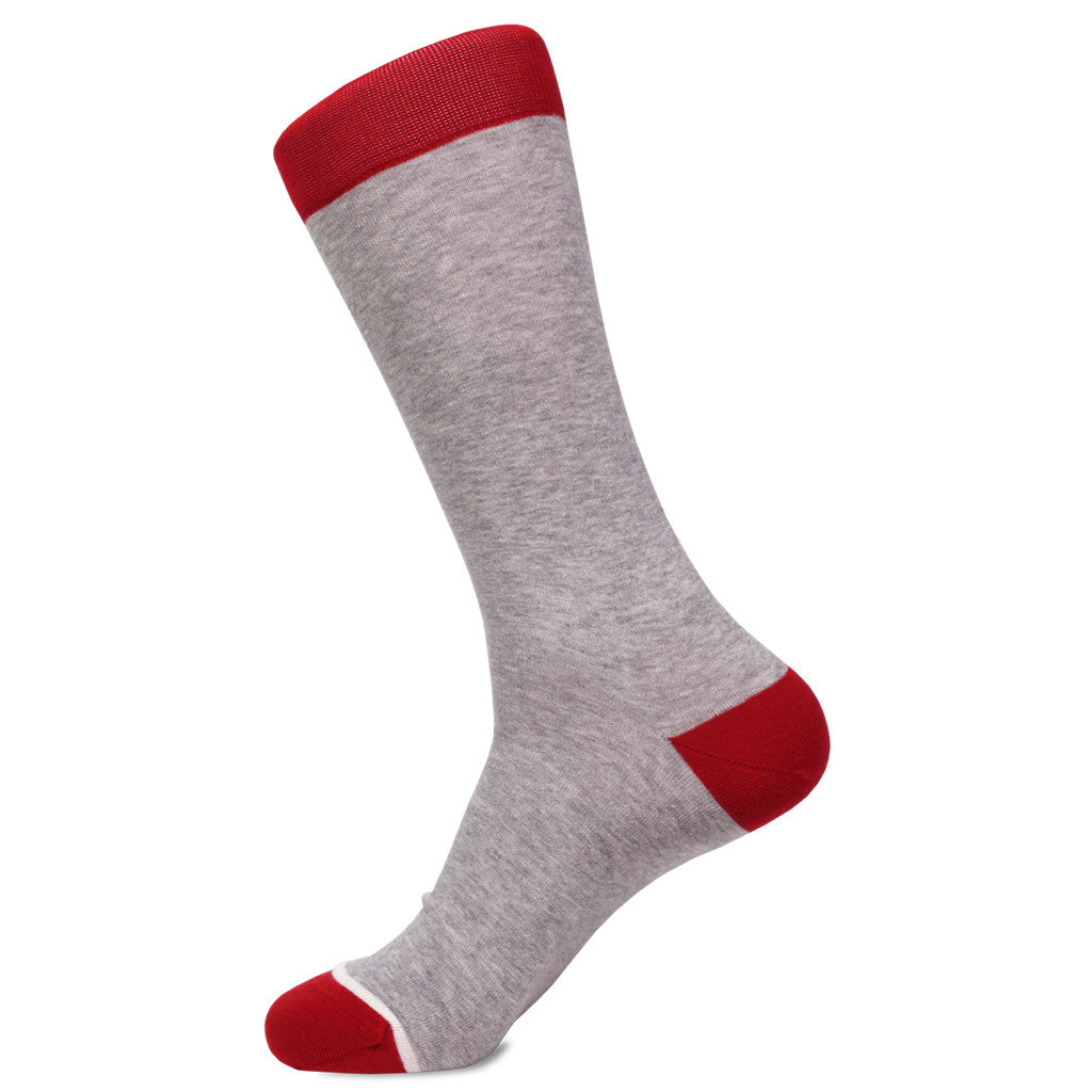 Light Heather Grey Pima Cotton Socks by Soxfords