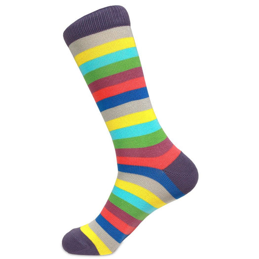 Eight-Color Striped Pima Socks by Soxfords