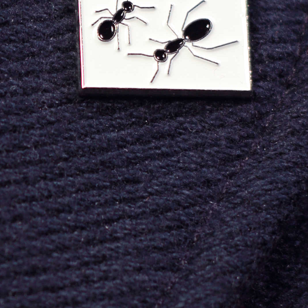 Ants theme enamel lapel pin