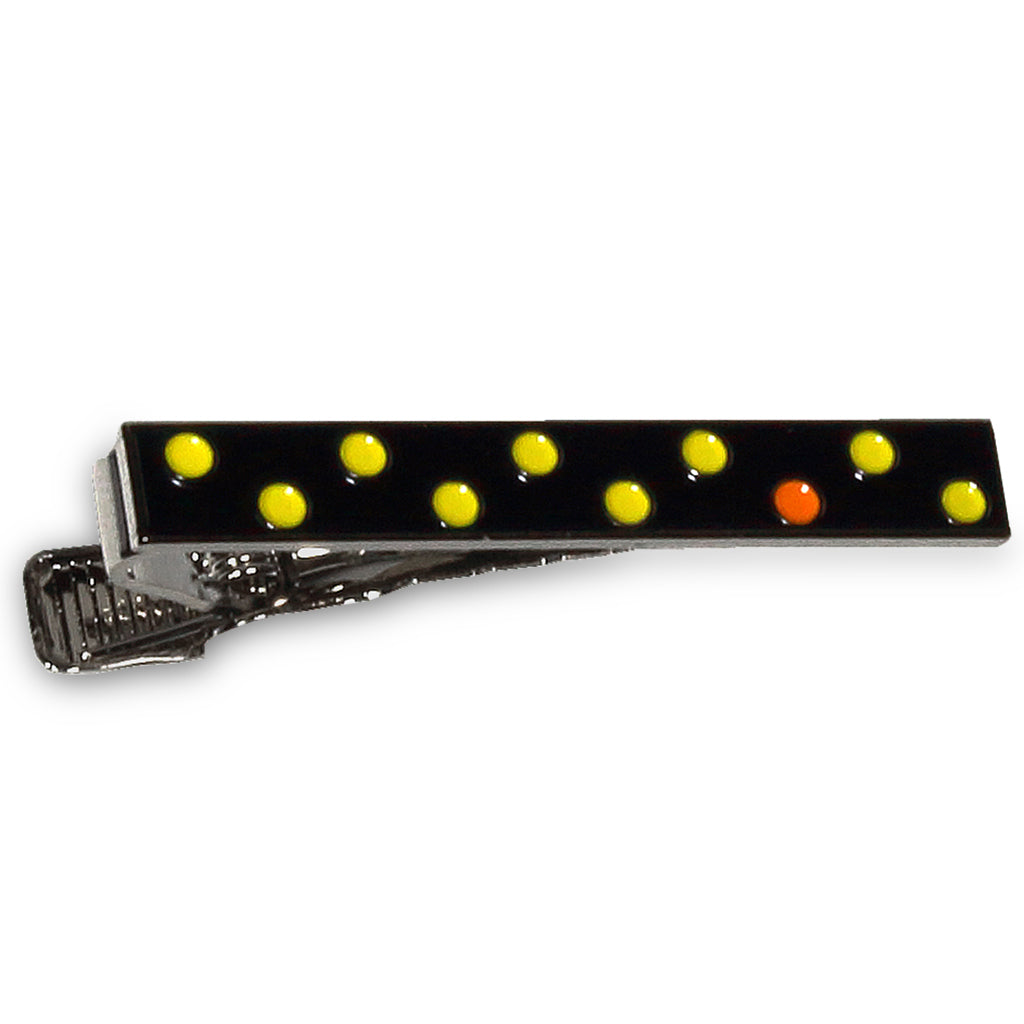 Grey Dotted Enamel Tie Bar by Soxfords